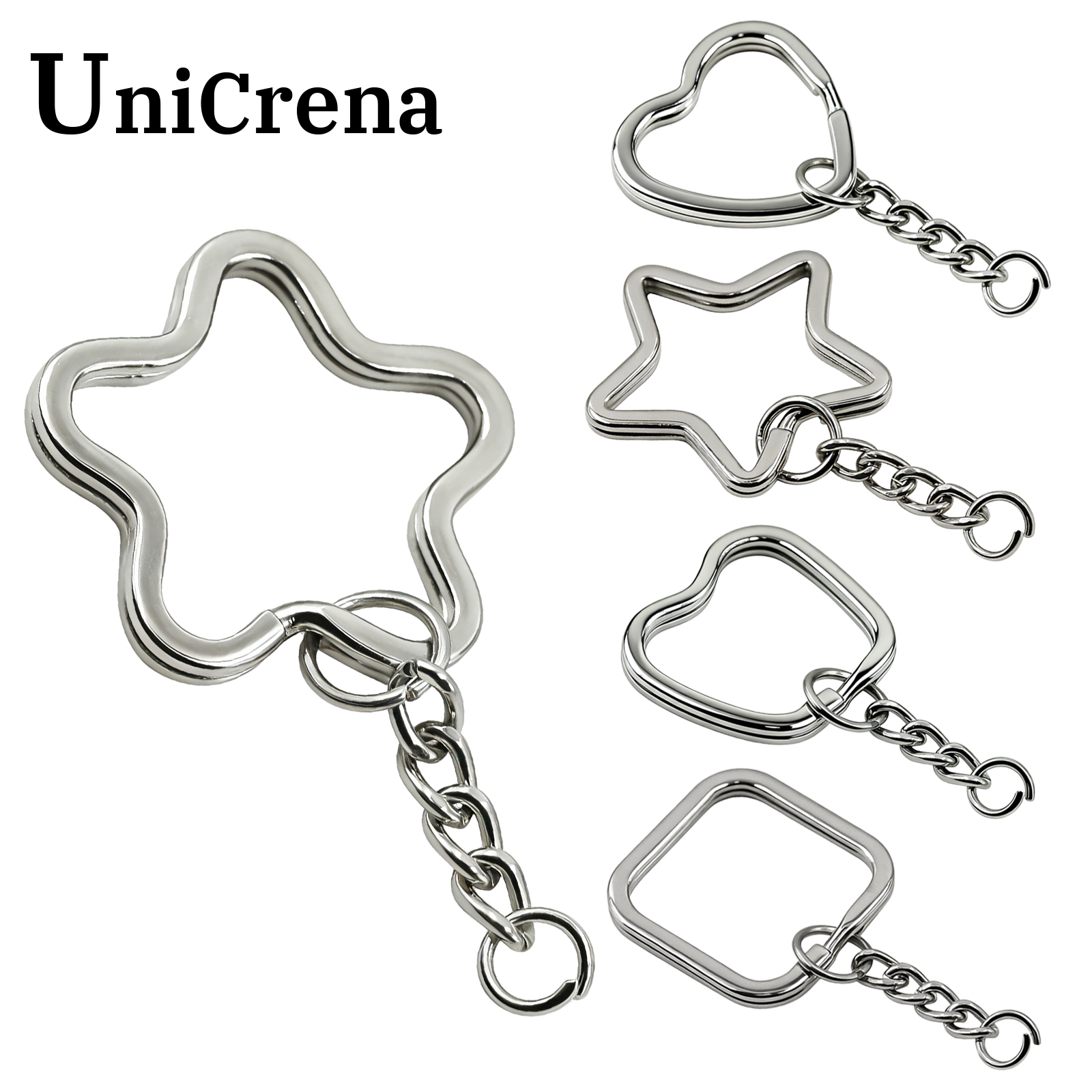Flower Supply - UniCrena Split Ring Keychain with Chain