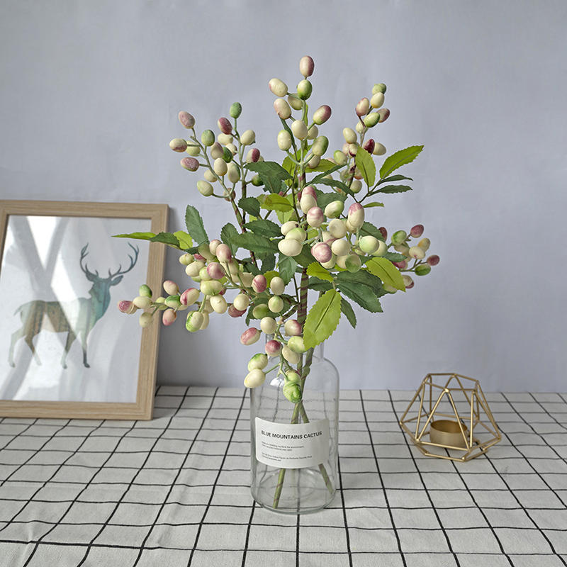 Florist Supply Vases - Simulated Olive Fruit Berry Bean Branch