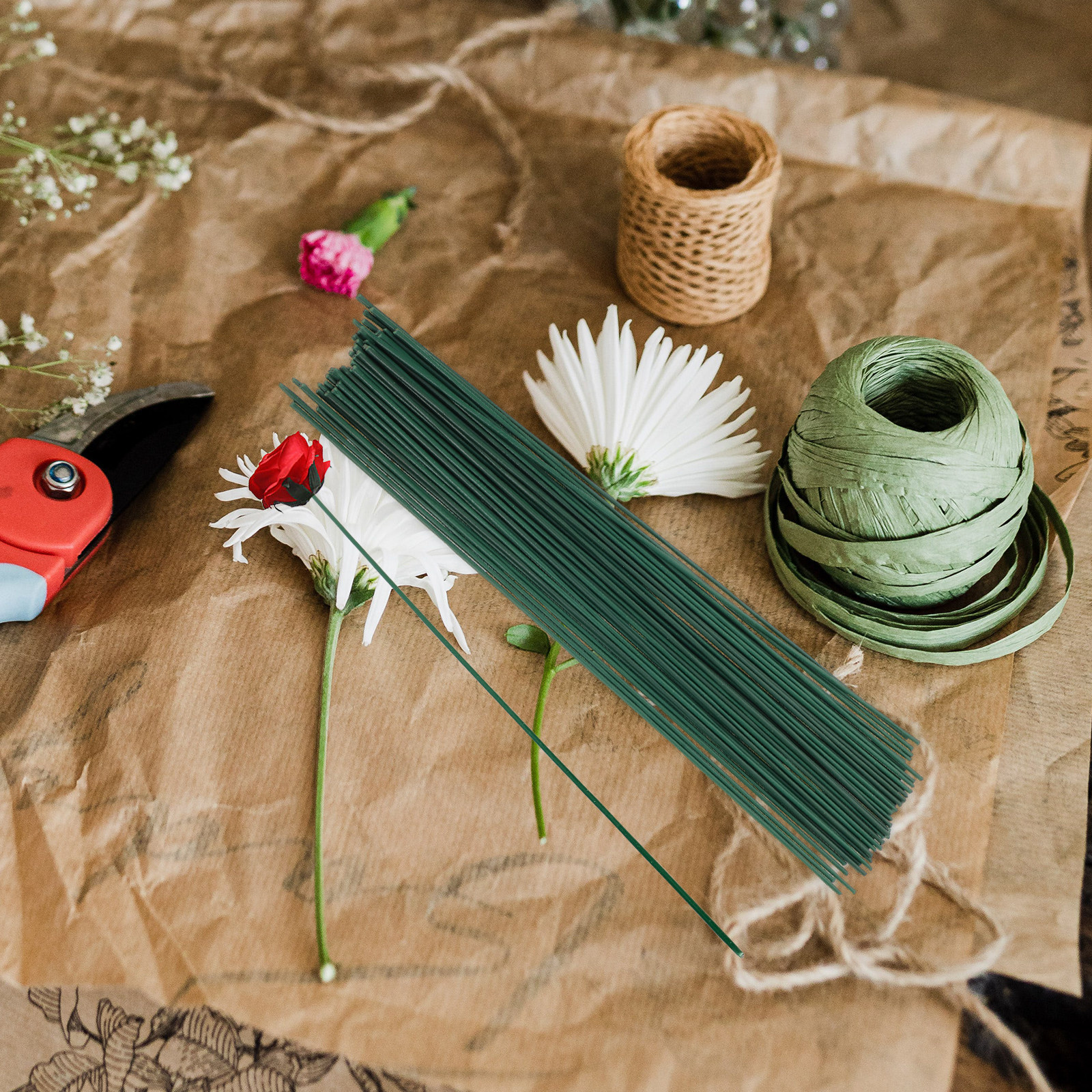 Floral Tape Green - 1Set Floral Tape Set Floral Wire