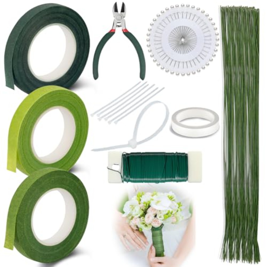 Floral Tape Green - Floral Tape and Floral Wire Boutonniere