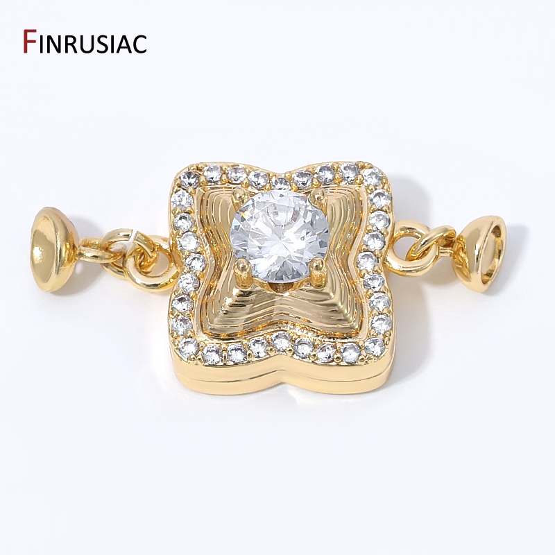 Flower Supply - 14K Gold Plated Brass Flower Magnetic