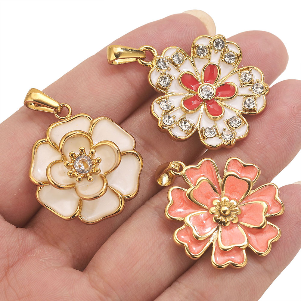 2PCS Stainless Steel Enamel La - Flower Supply ulasan dan harga