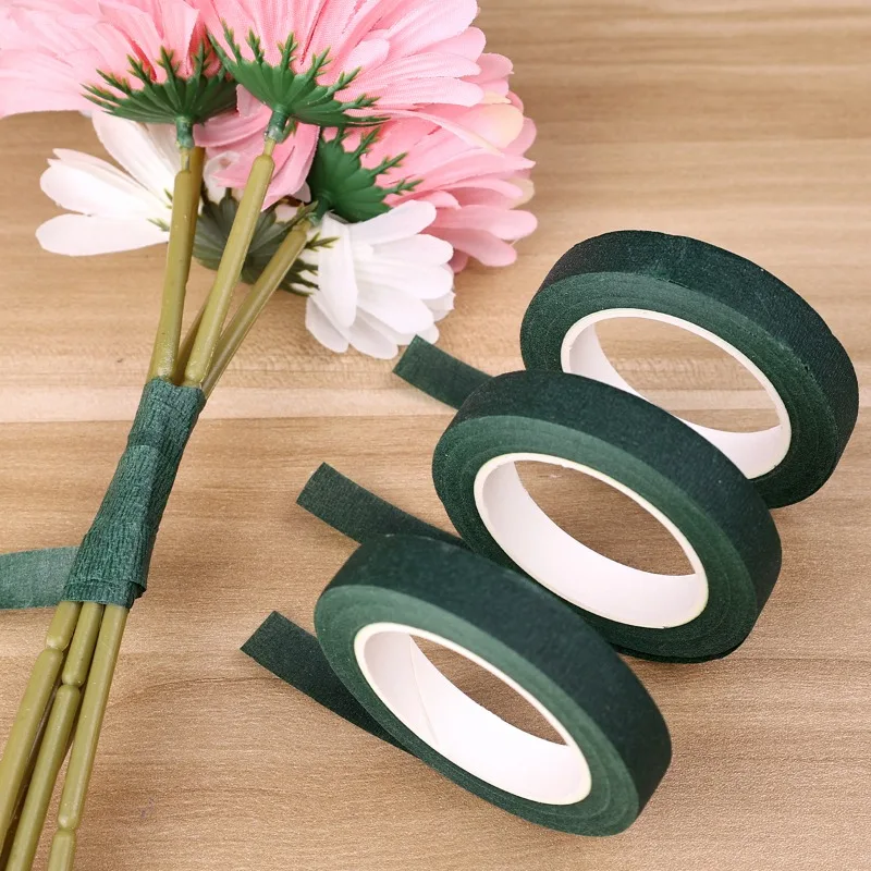 20/1Rolls Bouquet Floral Stem  - Floral Tape Green ulasan dan harga