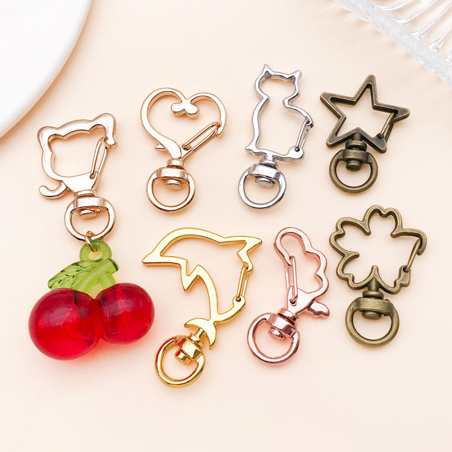 5pcs/lot Heart Star Moon Cat D - Flower Supply ulasan dan harga