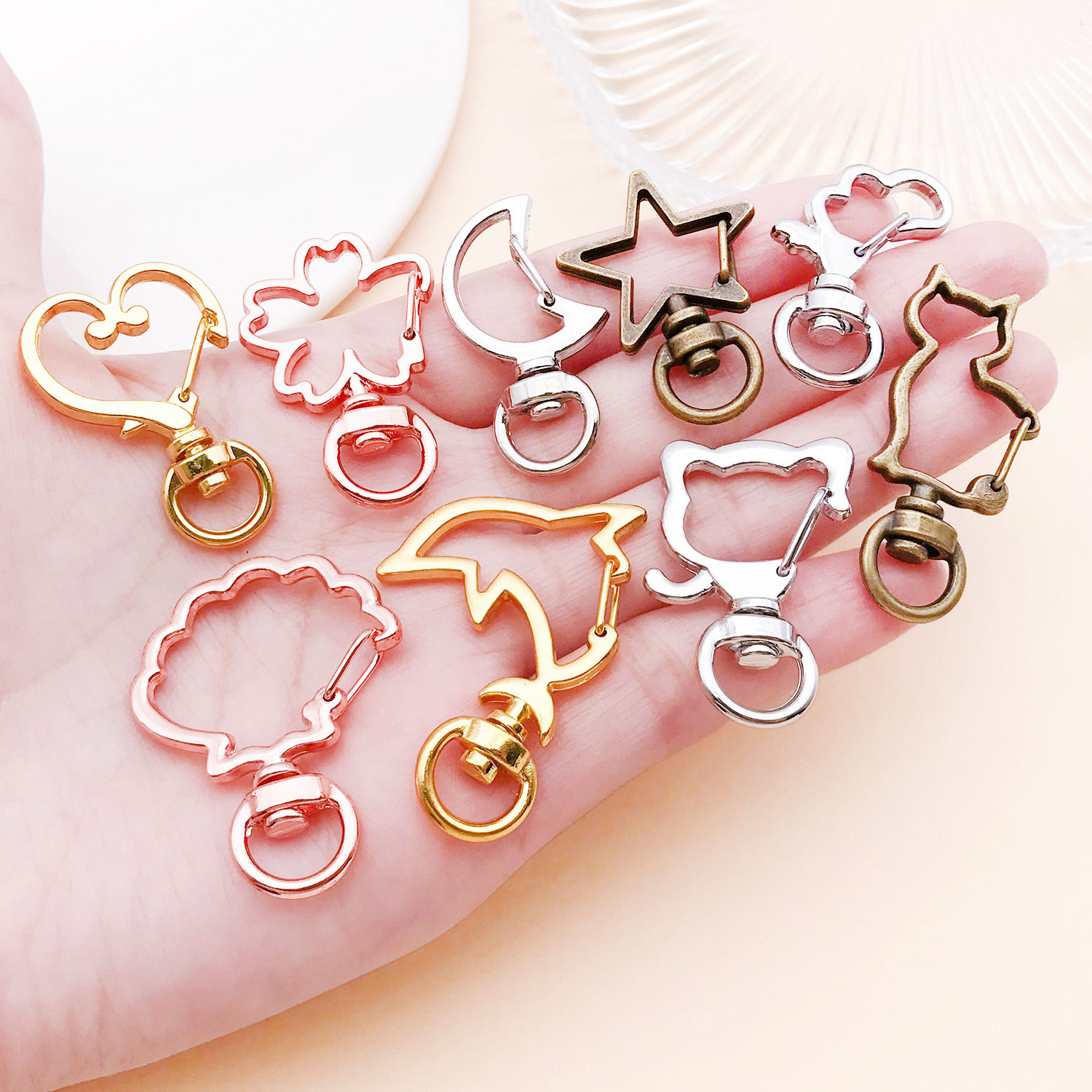 5pcs/lot Heart Star Moon Cat D - Flower Supply ulasan dan harga