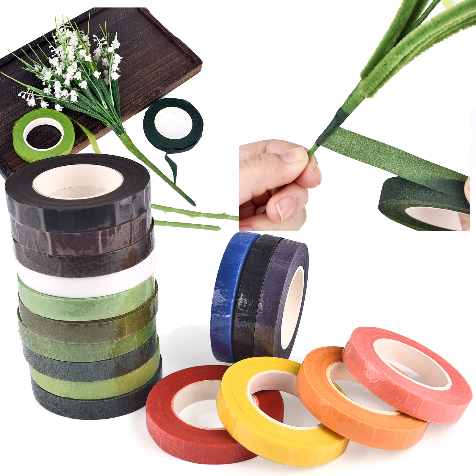30yards Floral Stem Tape Corsa - Floral Tape Green ulasan dan harga