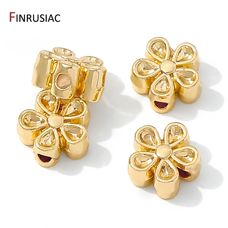 14K Gold Plated Brass Flower S - Flower Supply ulasan dan harga