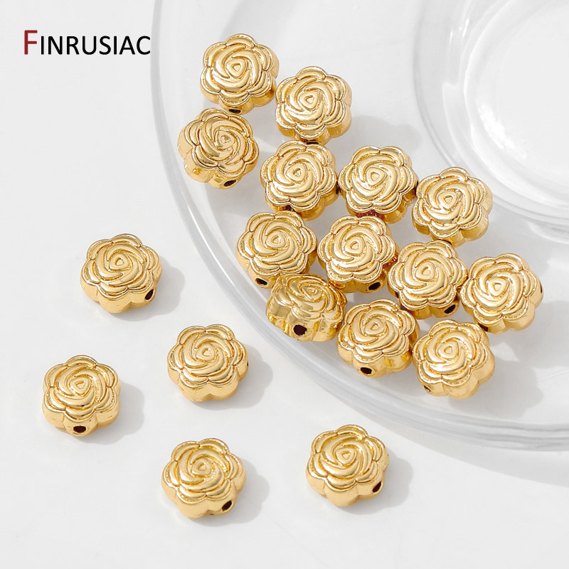 14K Gold Plated Brass Flower S - Flower Supply ulasan dan harga