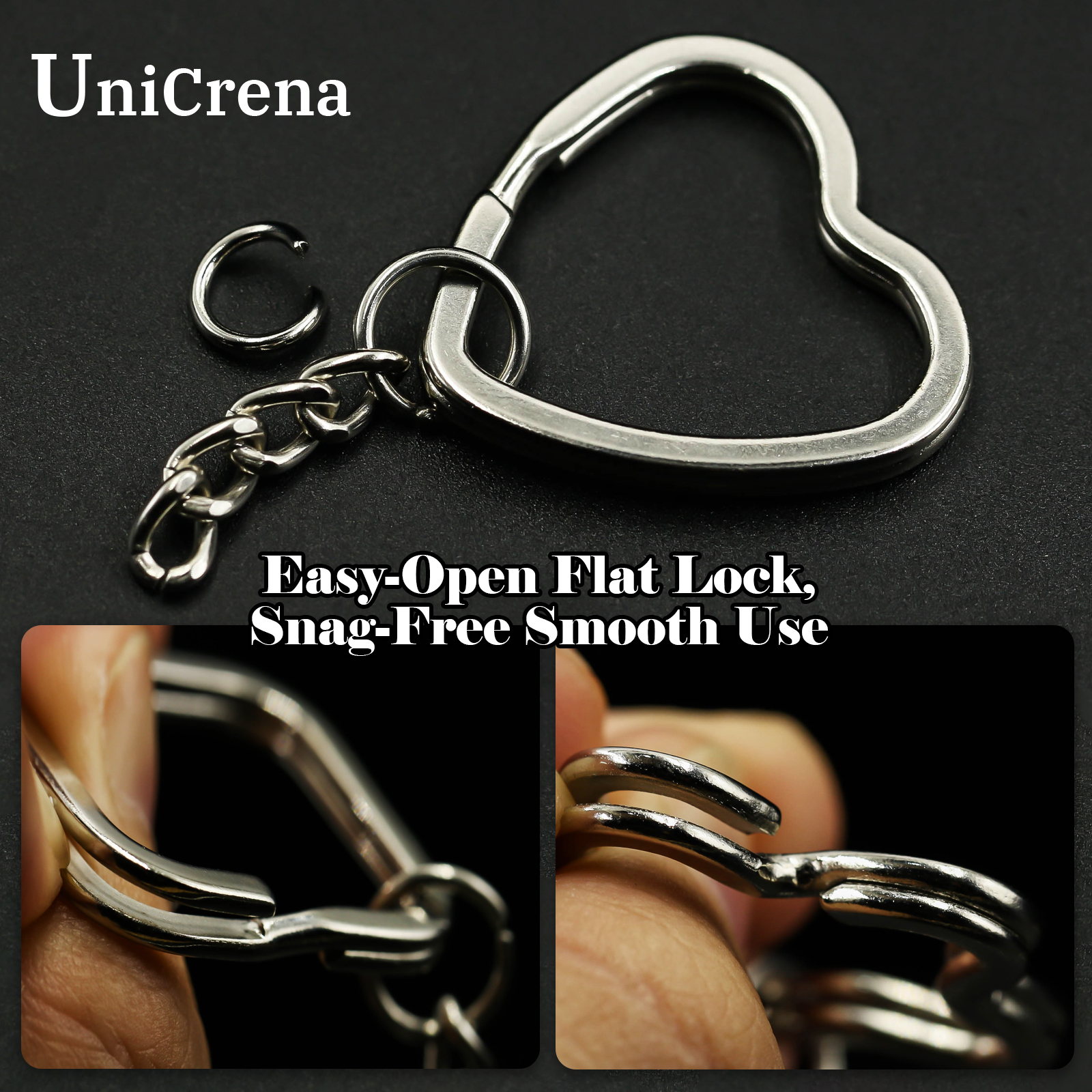 UniCrena Split Ring Keychain w - Flower Supply ulasan dan harga