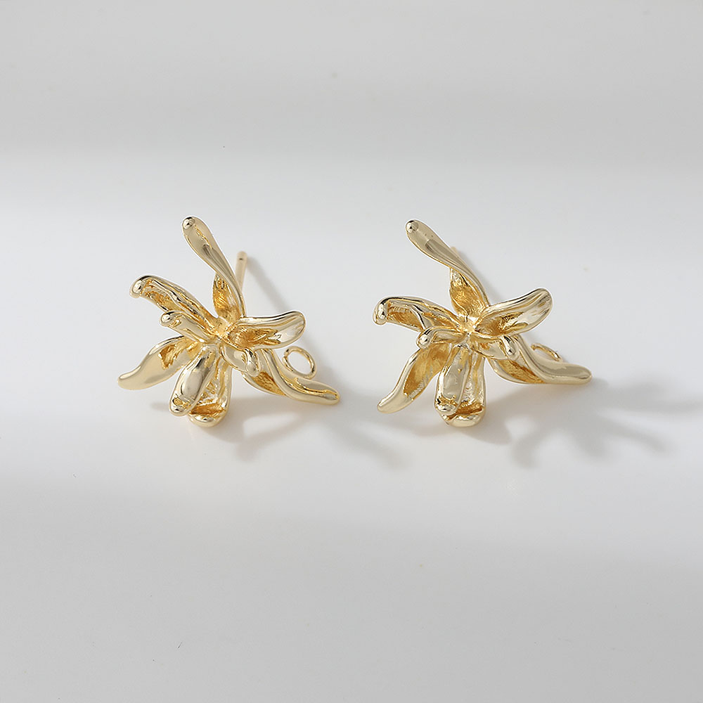 4PCS Dainty Flower Shape Ear S - Flower Supply ulasan dan harga
