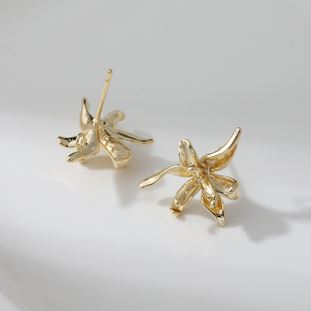 4PCS Dainty Flower Shape Ear S - Flower Supply ulasan dan harga