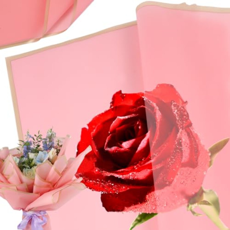 20 sheet Flower Wrapping Paper - Flower Supply ulasan dan harga