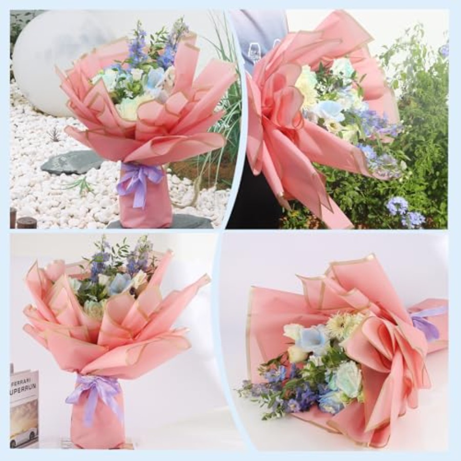 20 sheet Flower Wrapping Paper - Flower Supply ulasan dan harga