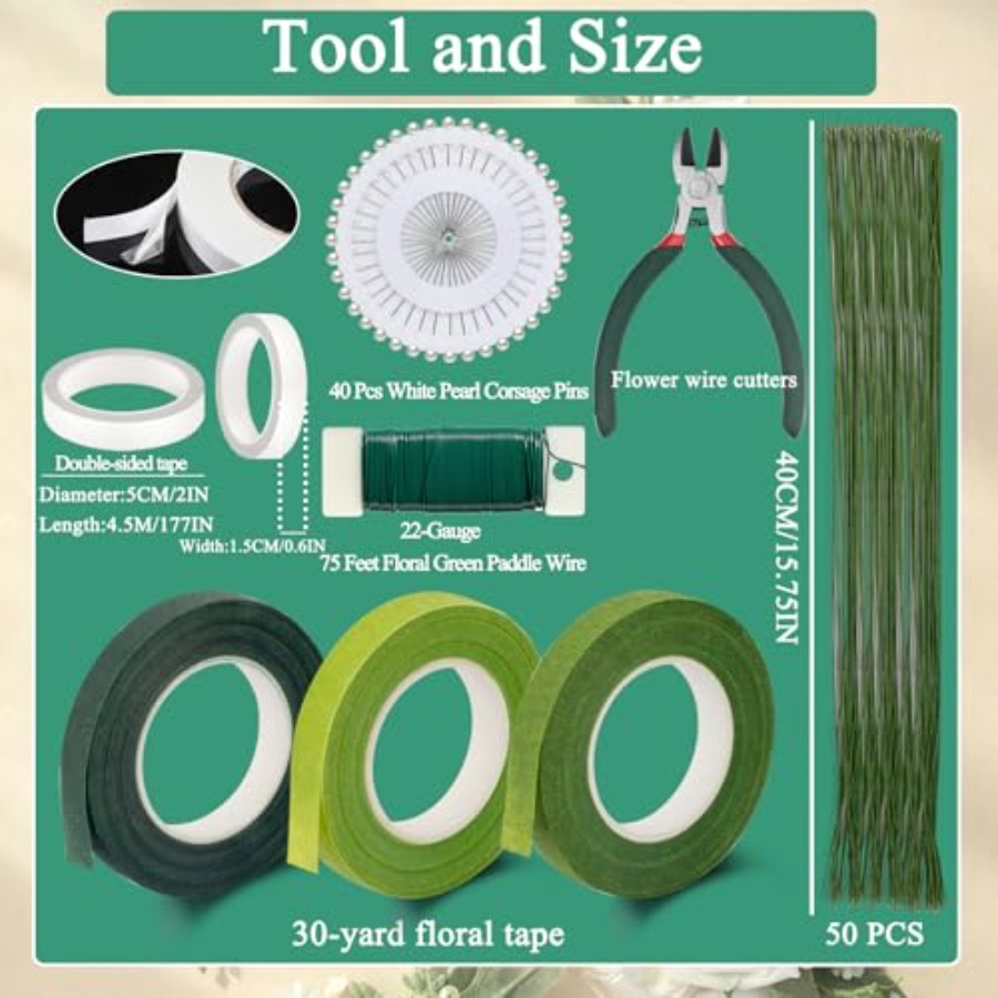 Floral Tape and Floral Wire Bo - Floral Tape Green ulasan dan harga
