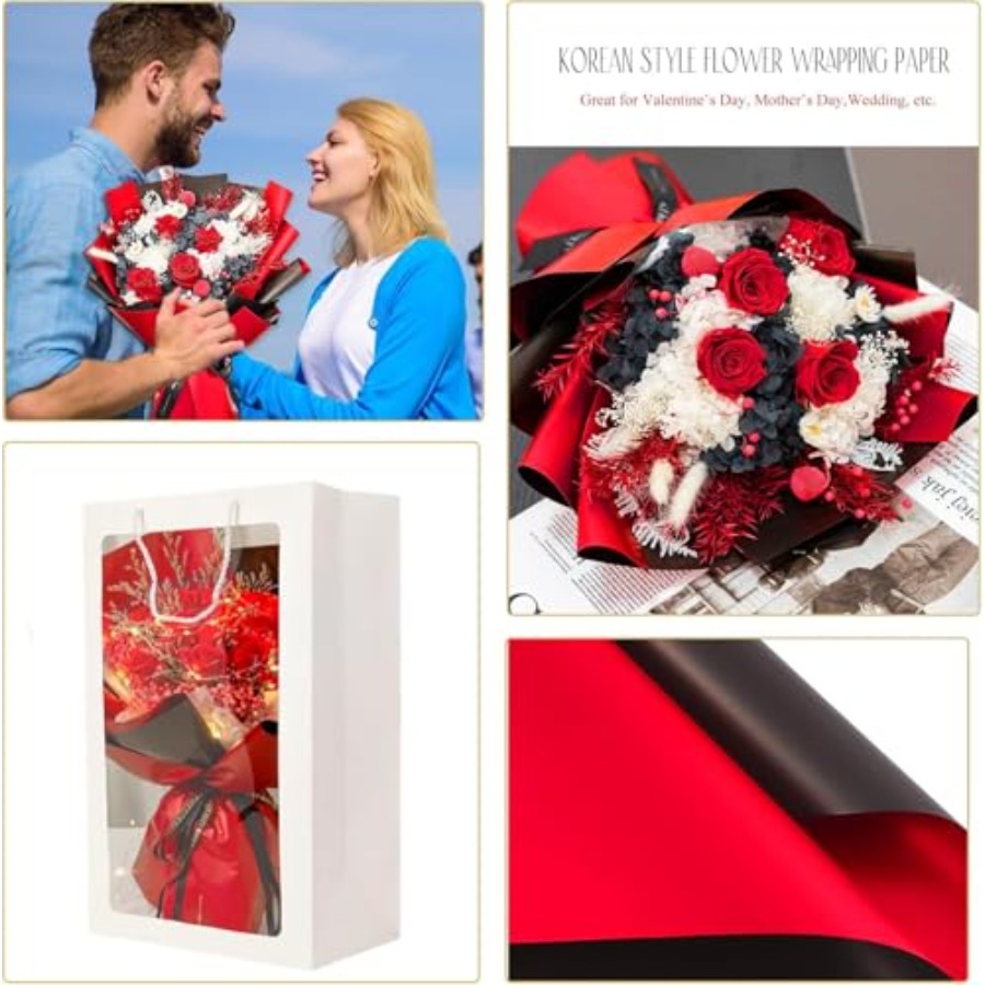 20 Sheets Flower Wrapping Pape - Flower Supply ulasan dan harga