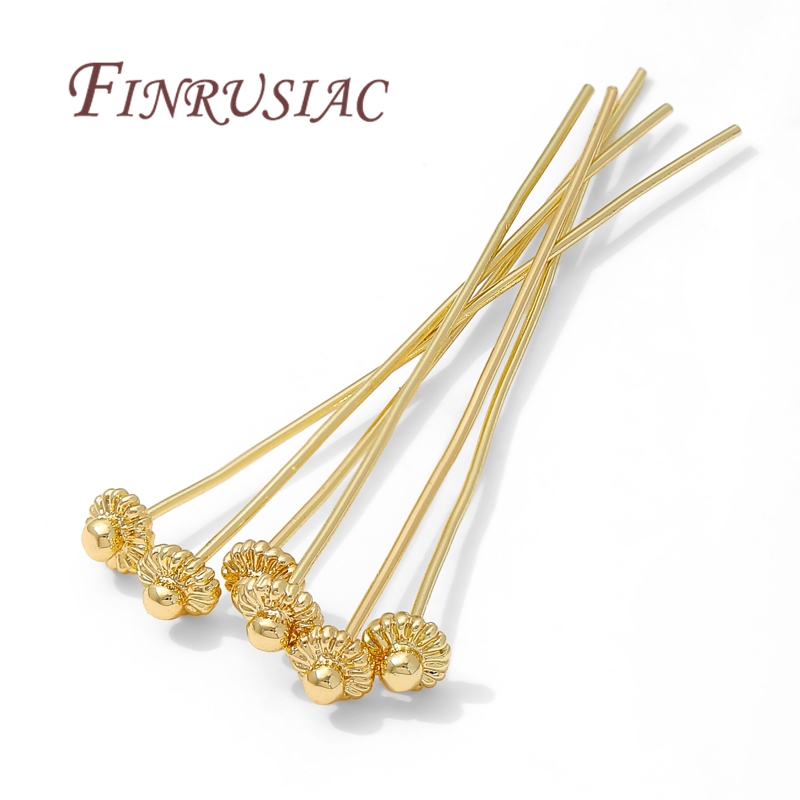 10/20Pcs/Lot 18K Gold-plated P - Flower Supply ulasan dan harga