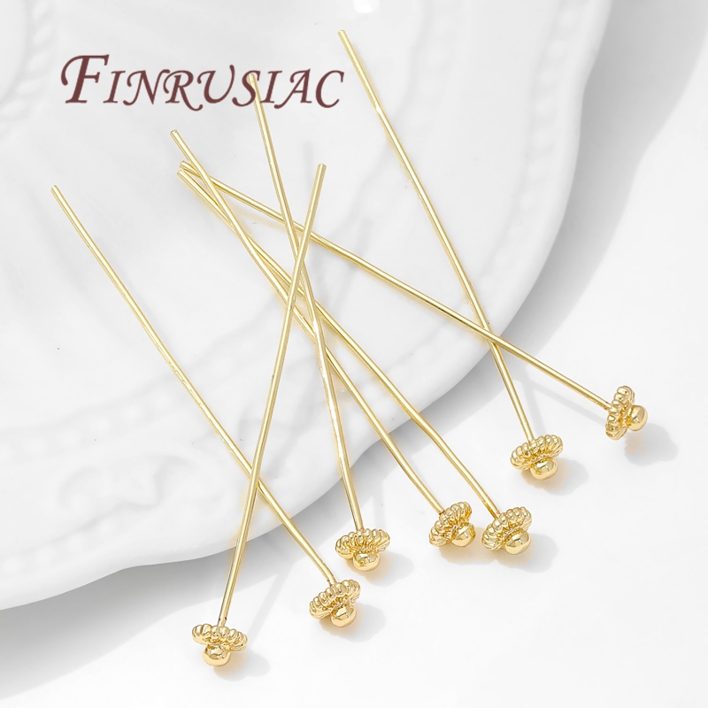 10/20Pcs/Lot 18K Gold-plated P - Flower Supply ulasan dan harga