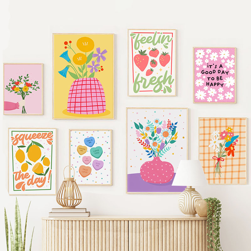 Boho Vase Flowers Leaf Lemon F - Florist Supply Vases ulasan dan harga