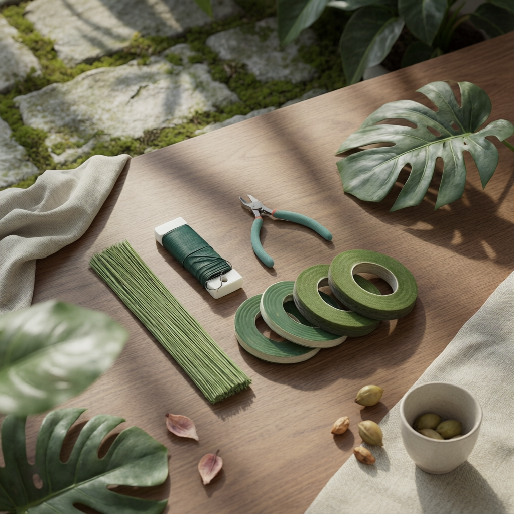 Floral Arrangement Making Kit  - Floral Tape Green ulasan dan harga
