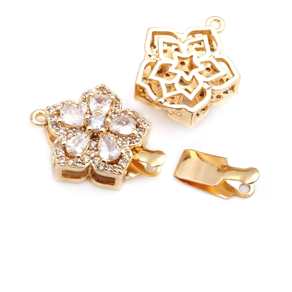 4 Sets Full Size 21x15MM 18K G - Flower Supply ulasan dan harga