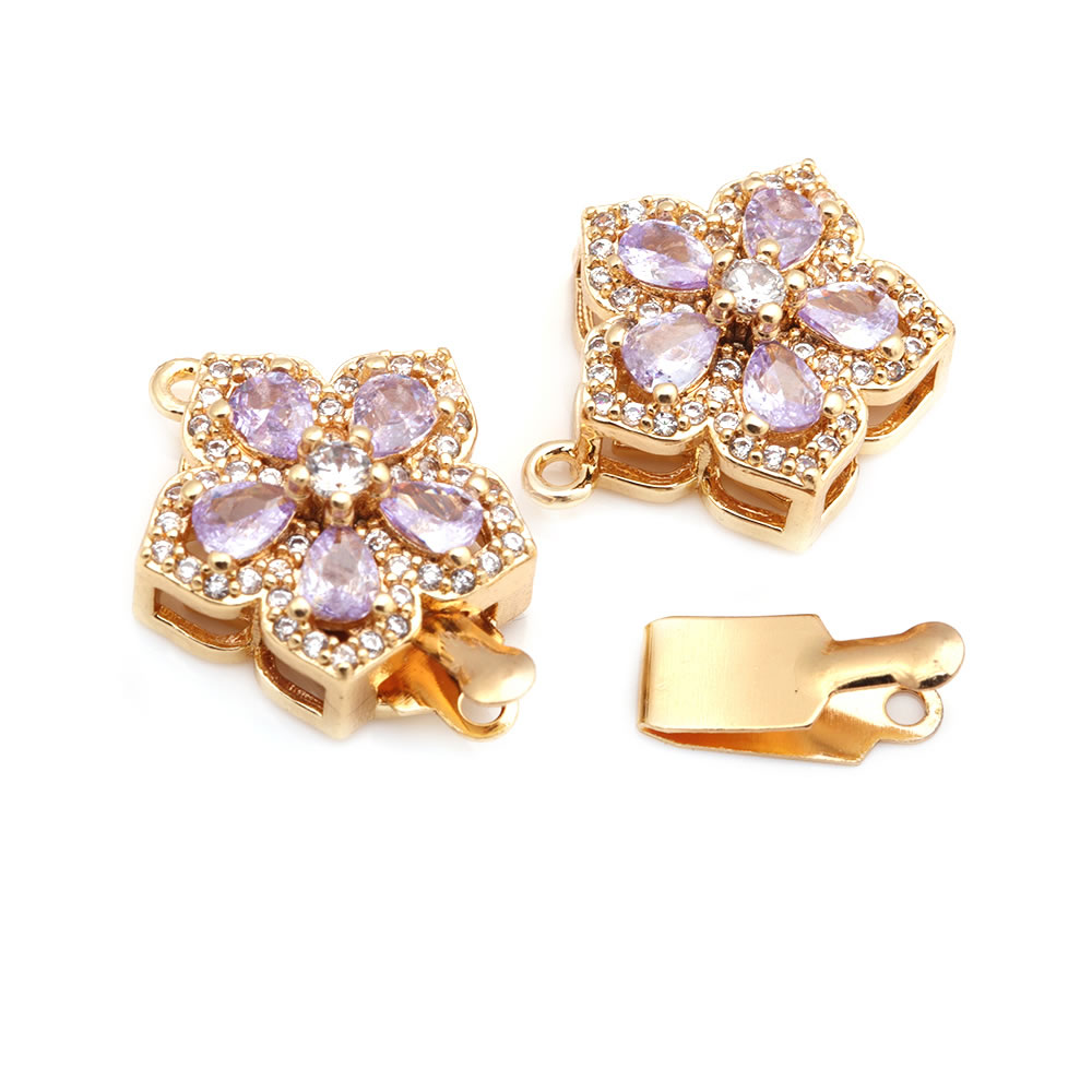 4 Sets Full Size 21x15MM 18K G - Flower Supply ulasan dan harga