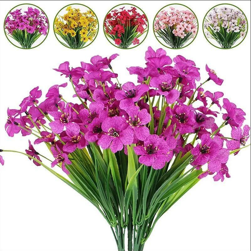 1/2Pcs Artificial Flowers Bouq - Florist Supply Vases ulasan dan harga