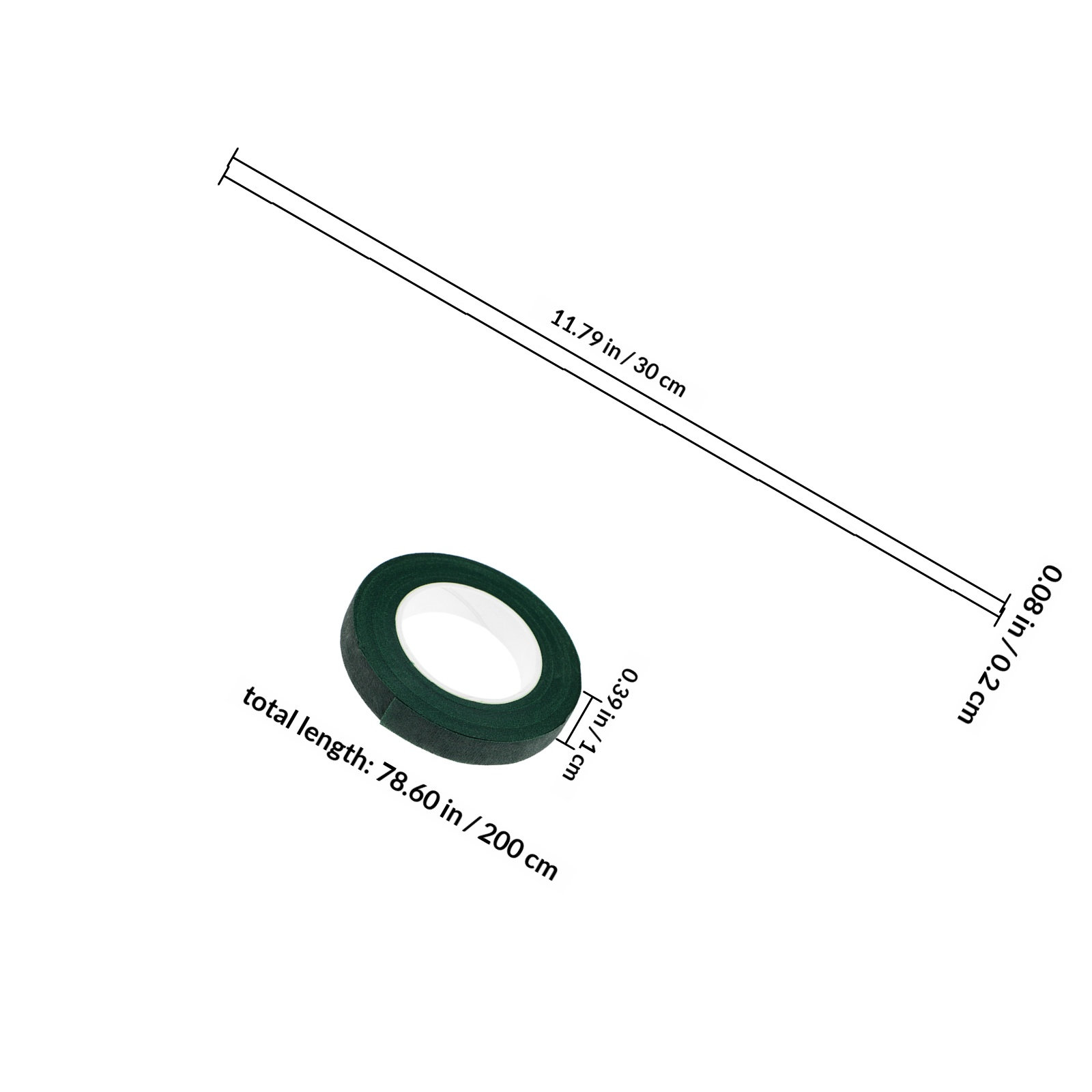1Set Green Floral Tape Roll Pl - Floral Tape Green ulasan dan harga