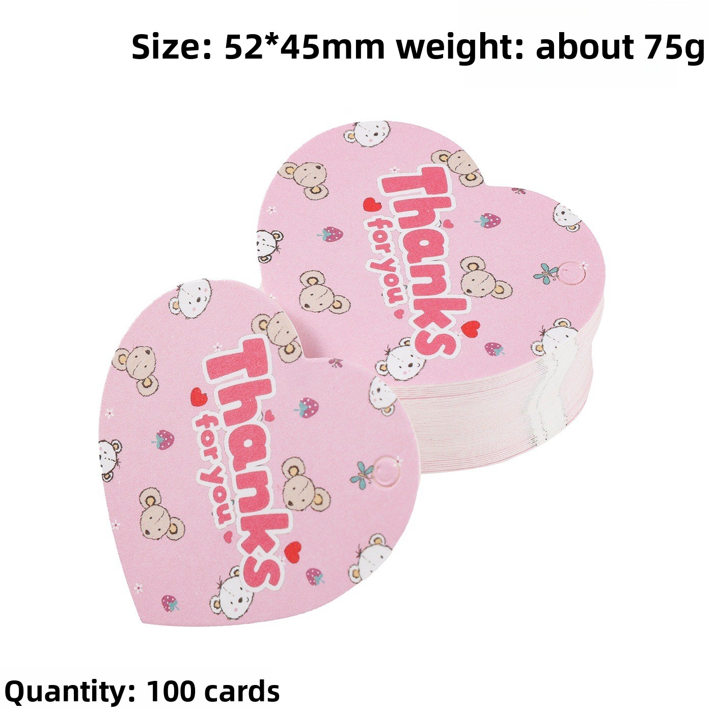 100pcs Thank You Gift Tags Car - Flower Supply ulasan dan harga