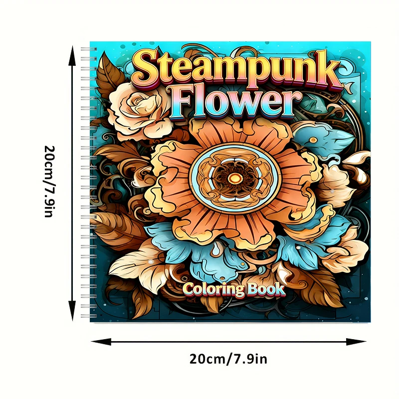 Coloring Book Steampunk Flower - Flower Supply ulasan dan harga