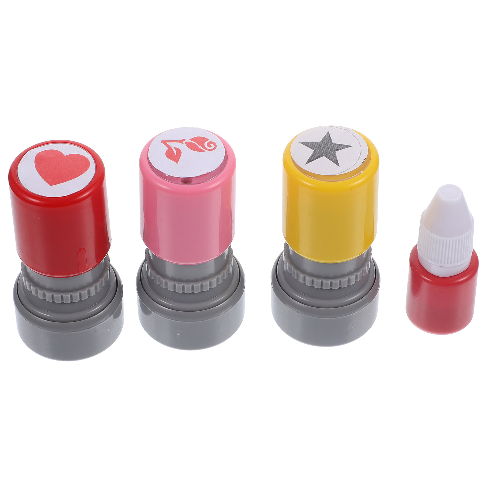 3Pcs Little Red Flower Stamps  - Flower Supply ulasan dan harga