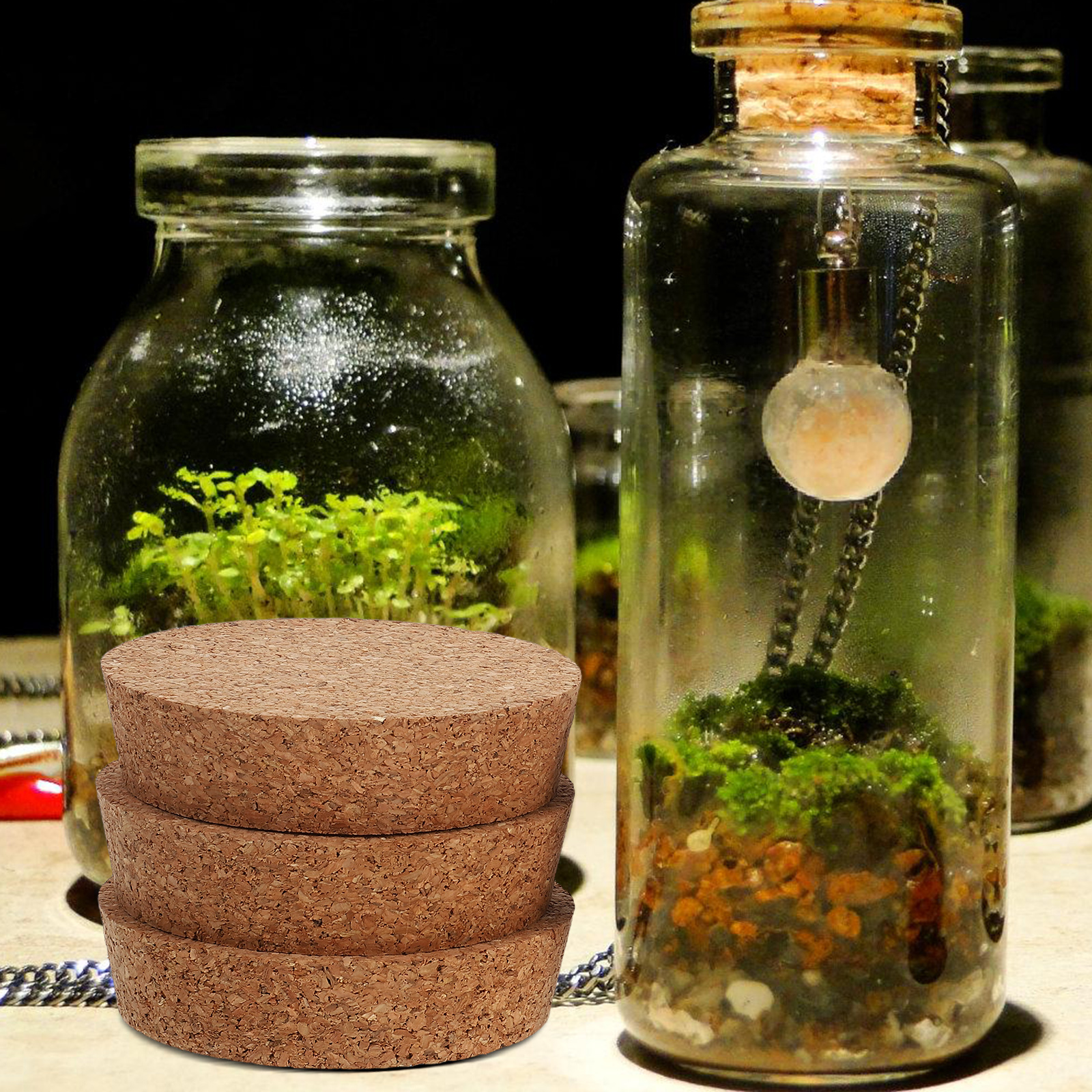 6 pcs Cork Lids For Glass Flow - Florist Supply Vases ulasan dan harga