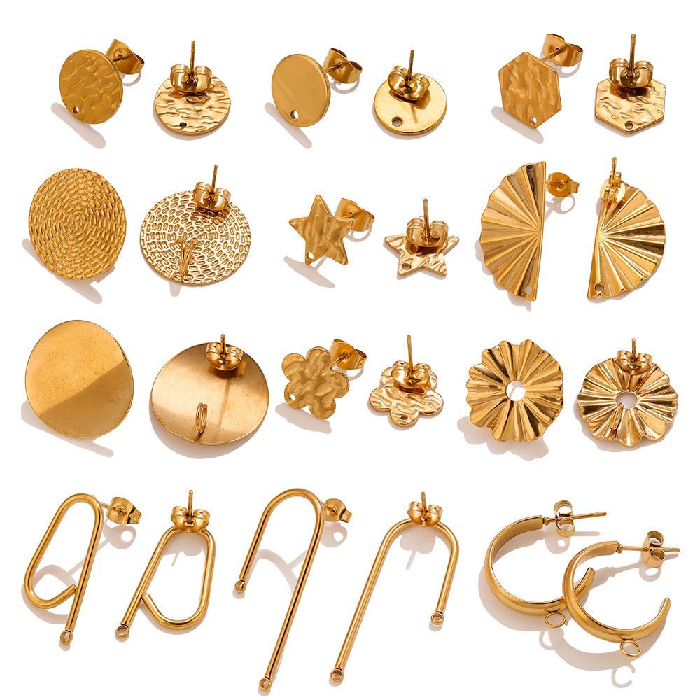 10pcs Stainless Steel Earrings - Flower Supply ulasan dan harga