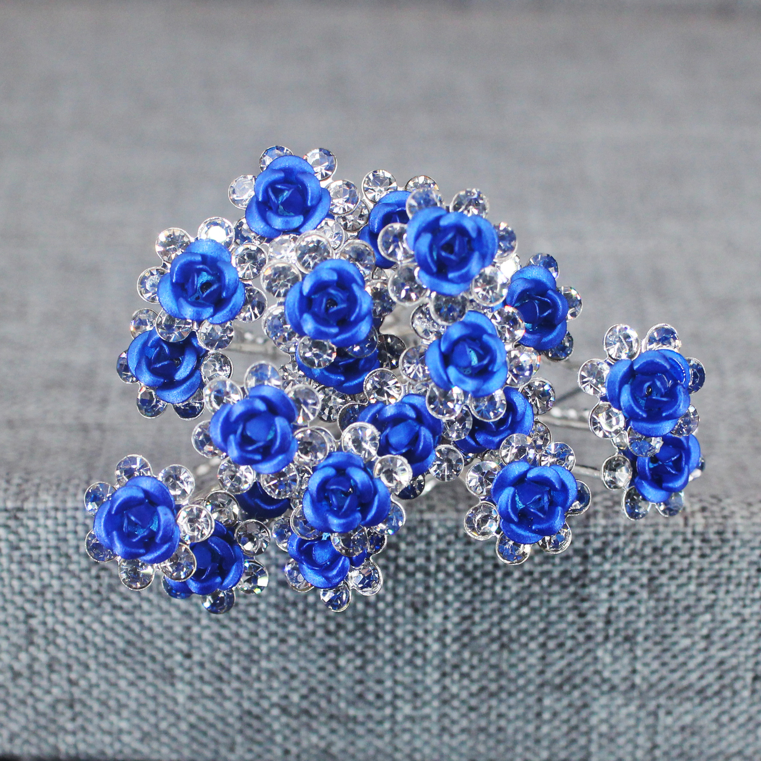 20PCS Rose Flower Rhinestone H - Flower Supply ulasan dan harga