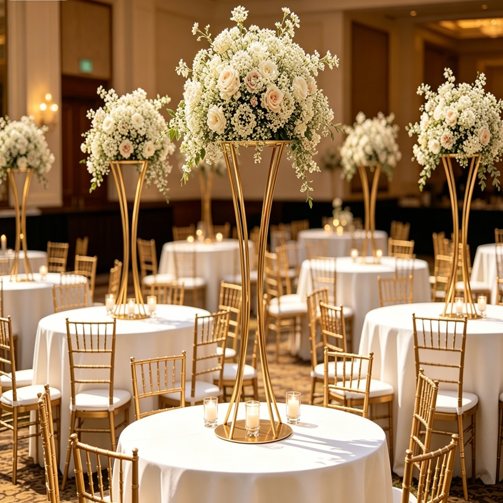 10pcs)60-110cm) sliver/white/b - Florist Supply Vases ulasan dan harga